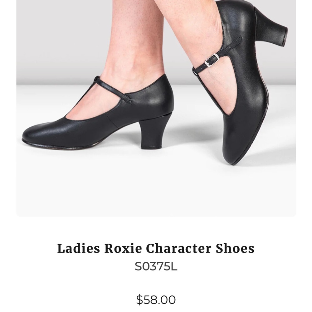 Bloch Roxie Dance Shoes w Suede Sole Size 7.5 Worn Once A Week for Couple Months